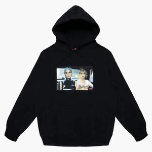 Supreme x Nan Goldin Misty and Jimmy Paulette Graphic Hooded Black Sweatshirt